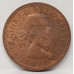 AUSTRALIA 1964 .  HALF 1/2  PENNY . ERROR . WEAK STRIKE ON DATE . PLANCHET FLAW